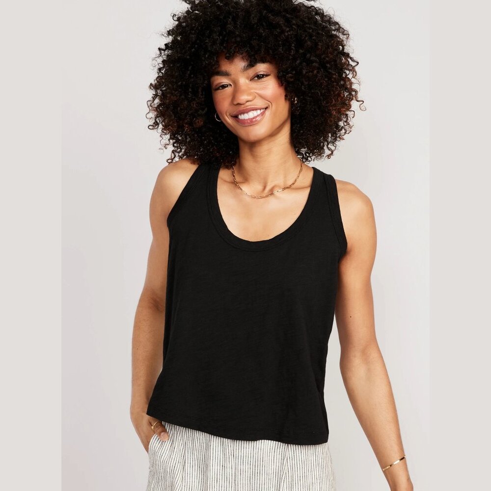 Old Navy 100% Cotton Slub-Knit Tank Top XL